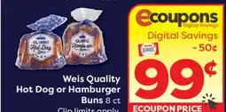 Weis Markets Weis Quality Hot Dog or Hamburger Buns offer
