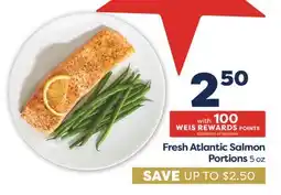 Weis Markets Fresh Atlantic Salmon Portions offer
