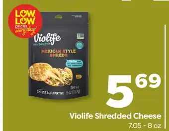 Weis Markets Violife Shredded Cheese offer