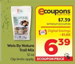 Weis Markets Weis By Nature Trail Mix offer