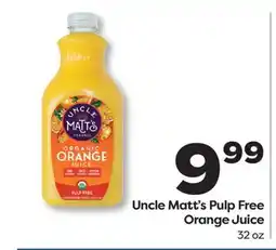 Weis Markets Uncle Matt's Pulp Free Orange Juice offer