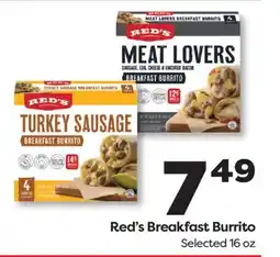 Weis Markets Red's Breakfast Burrito offer
