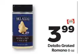 Weis Markets Delallo Grated Romano offer