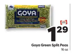 Weis Markets Goya Green Split Peas offer