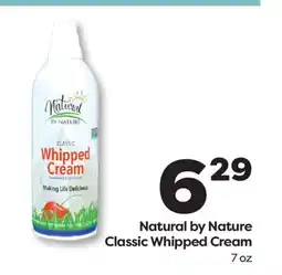 Weis Markets Natural by Nature Classic Whipped Cream offer