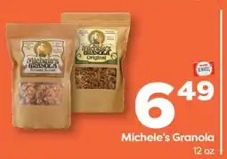 Weis Markets Michele's Granola offer