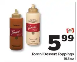 Weis Markets Torani Dessert Toppings offer