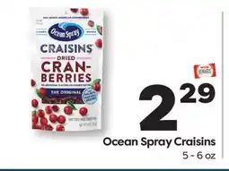 Weis Markets Ocean Spray Craisins offer