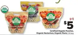 Weis Markets Certified Organic Peaches, Organic Plums offer