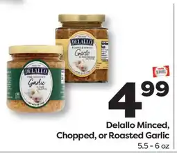 Weis Markets Delallo Minced, Chopped, or Roasted Garlic offer