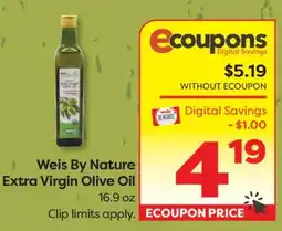 Weis Markets Weis By Nature Extra Virgin Olive Oil offer