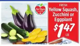 Rouses Yellow Squash, Zucchini or Eggplant offer