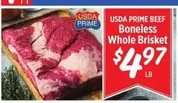 Rouses USDA PRIME BEEF Boneless Whole Brisket offer