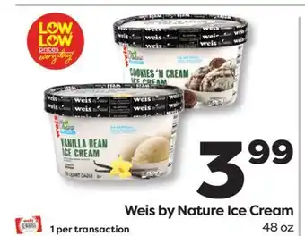 Weis Markets Weis by Nature Ice Cream offer