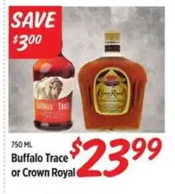 Rouses Buffalo Trace or Crown Royal offer