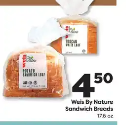 Weis Markets Weis By Nature Sandwich Breads offer
