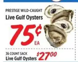 Rouses Live Gulf Oysters offer