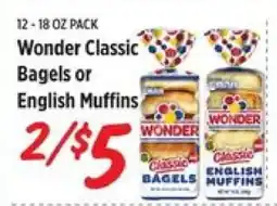 Rouses Wonder Classic Bagels or English Muffins offer
