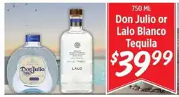 Rouses Don Julio or Lalo Blanco Tequila offer