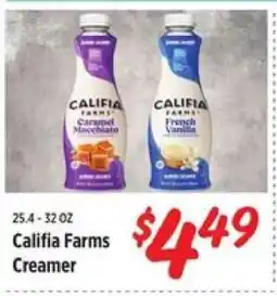 Rouses Califia Farms Creamer offer
