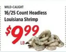 Rouses 16/25 Count Headless Louisiana Shrimp offer