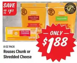 Rouses Rouses Chunk or Shredded Cheese offer
