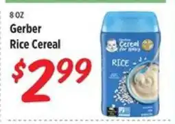 Rouses Gerber Rice Cereal offer