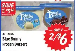 Rouses Blue Bunny frozen dessert offer