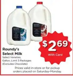 Pick'n Save Roundy's Select Milk offer