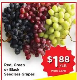 Pick'n Save Red, Green or Black Seedless Grapes offer