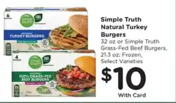 Pick'n Save Simple Truth Natural Turkey Burgers offer