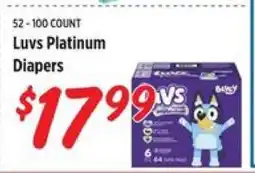 Rouses Luvs Platinum Diapers offer