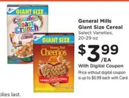 Pick'n Save General Mills Giant Size Cereal offer