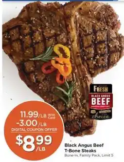 Pick'n Save Black Angus Beef T-Bone Steaks offer