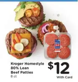 Pick'n Save Kroger Homestyle 80% Lean Beef Patties offer