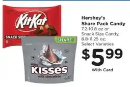 Pick'n Save Hershey's Share Pack Candy offer
