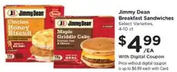 Pick'n Save Jimmy Dean Breakfast Sandwiches offer