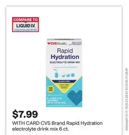CVS CVS Brand Rapid Hydration electrolyte drink mix 6 ct offer
