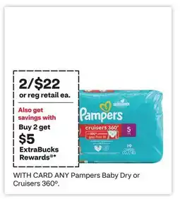 CVS ANY Pampers Baby Dry or Cruisers 360° offer