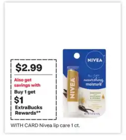 CVS Nivea lip care 1 ct offer