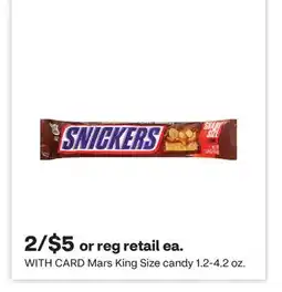 CVS Mars King Size candy 1.2-4.2 oz offer