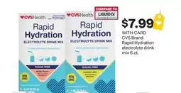 CVS CVS Brand Rapid Hydration electrolyte drink mix 6 ct offer
