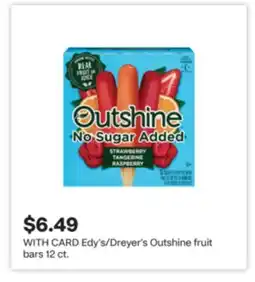 CVS Edy's/Dreyer's Outshine fruit bars 12 ct offer