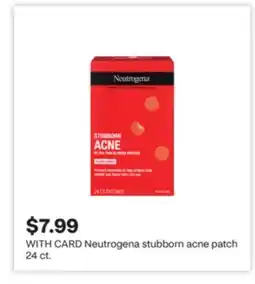 CVS Neutrogena stubborn acne patch 24 ct offer
