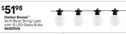 Lowe's Harbor Breeze 24-ft Black String Light with 12 LED Globe Bulbs offer