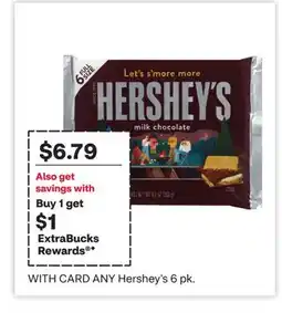 CVS ANY Hershey's 6 pk offer
