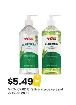 CVS CVS Brand aloe vera gel or lotion 20 oz offer