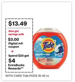 CVS Tide PODS 18-42 ct offer