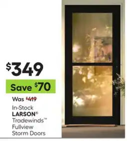 Lowe's In-Stock Tradewinds Fullview Storm Doors offer
