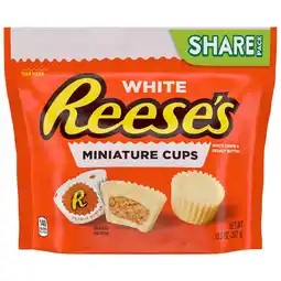 Walgreens Miniatures Peanut Butter Cups, Candy, Share Pack White Creme offer